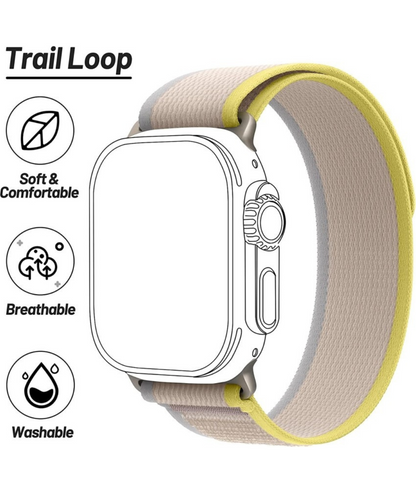 Trail Loop Band For Apple Watch Series ULTRA/9/8/7/6/5/4 SE- YELLOW BEIGE