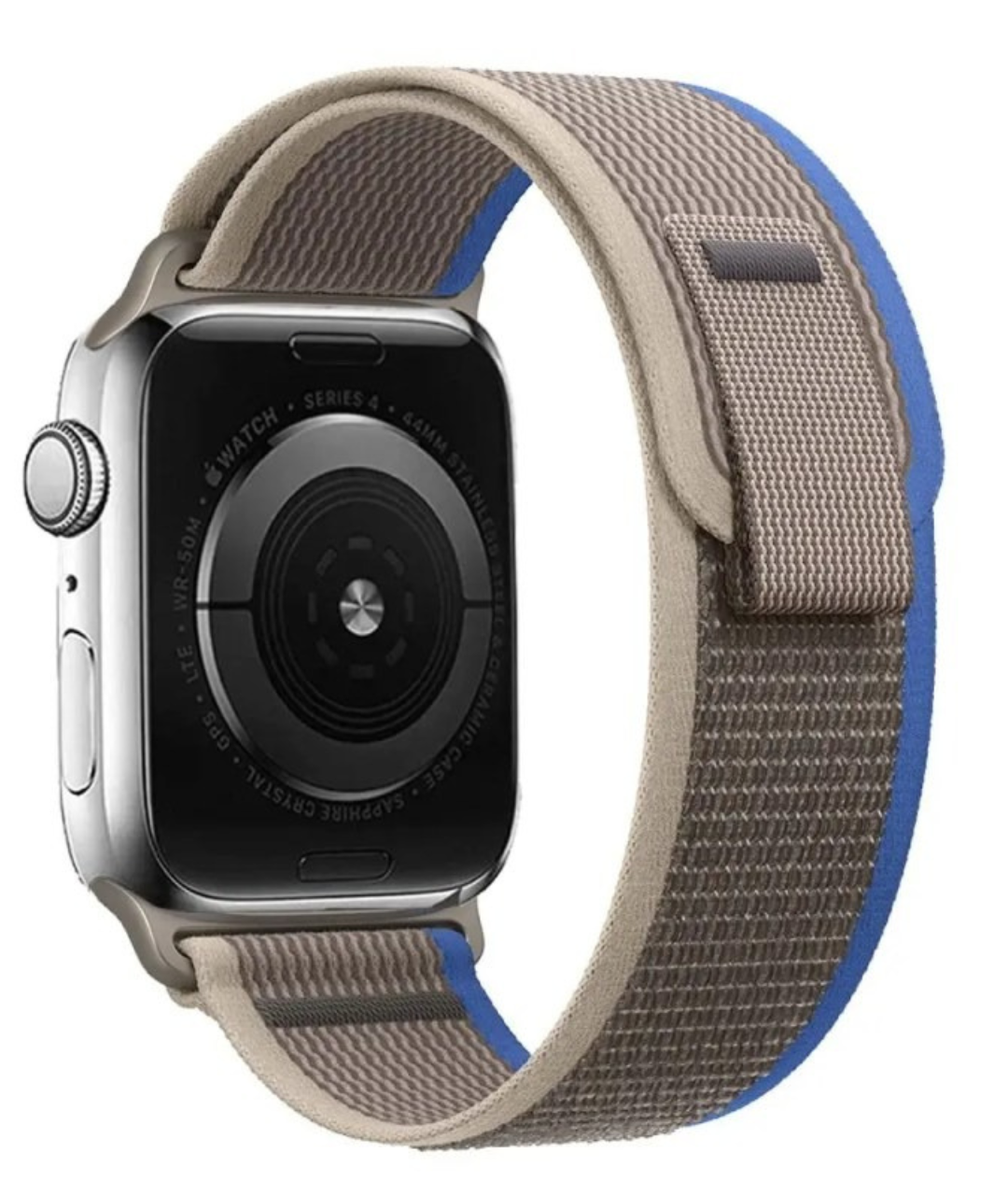 Trail Loop Band For Apple Watch Series ULTRA/9/8/7/6/5/4 SE- GREY/ BLUE INK