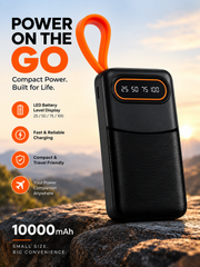 Buzz Street Capsule — 10,000 mAh Powerbank | 20W Fast Charging | Built-in Lightning + Type-C Cables