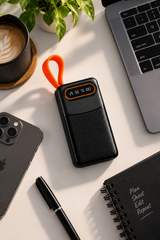 Buzz Street Capsule — 10,000 mAh Powerbank | 20W Fast Charging | Built-in Lightning + Type-C Cables