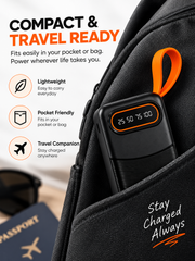Buzz Street Capsule — 10,000 mAh Powerbank | 20W Fast Charging | Built-in Lightning + Type-C Cables