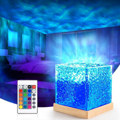 Dynamic Ocean Wave Projector Night Light with Remote