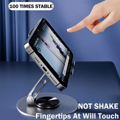 Universal Mobile Phone Stand 360 Rotation Carbon Steel Foldable Portable Holder