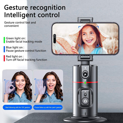 P02 AI Tracker 360° Auto Face Tracking Smart Rotation Selfie Gimbal Stabilizer Tripod