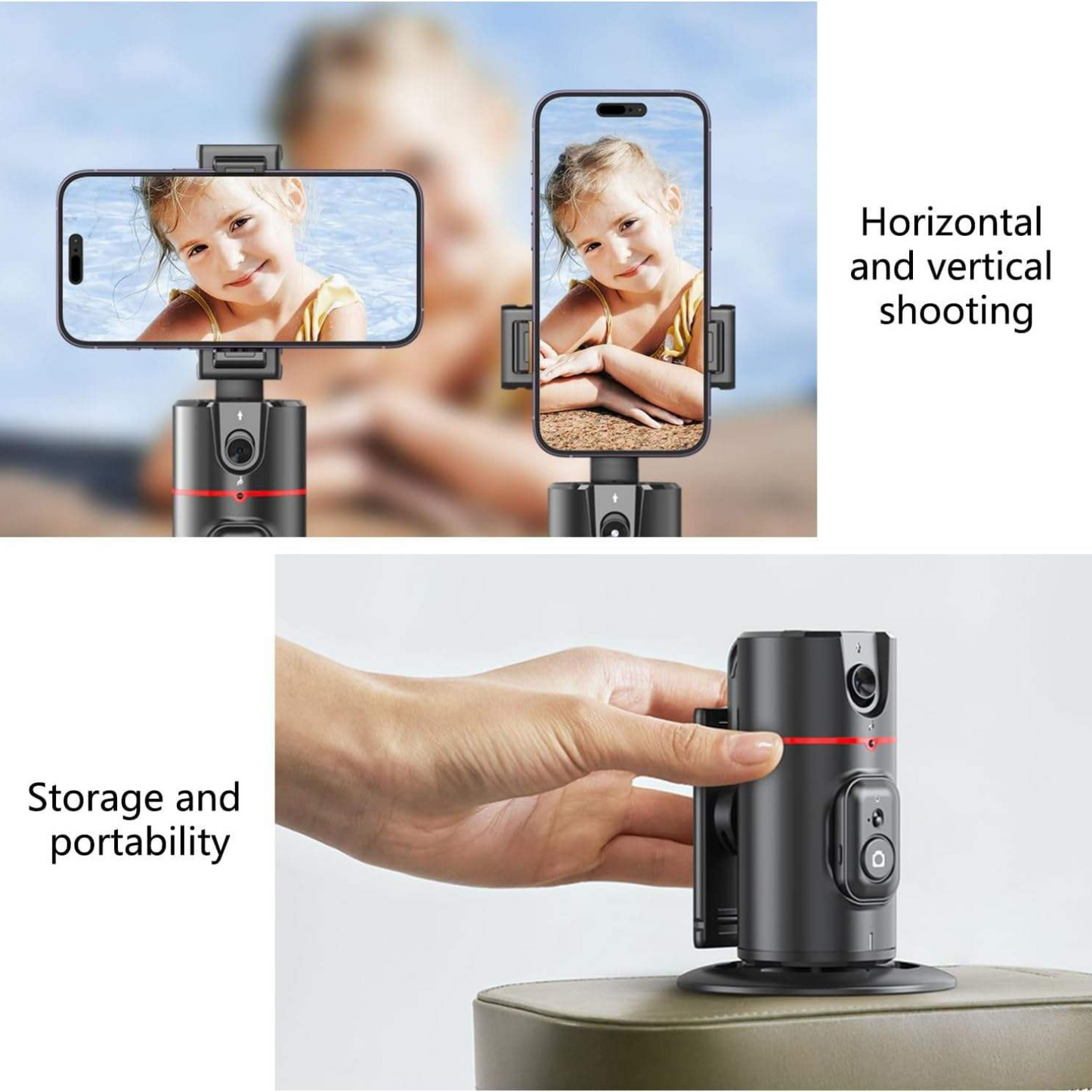 P02 AI Tracker 360° Auto Face Tracking Smart Rotation Selfie Gimbal Stabilizer Tripod