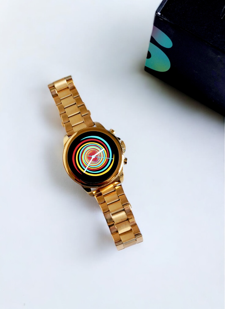 Fossil Generation Gold Stainless Steel Metal Chain Smartwatch