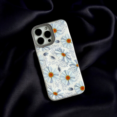 Elegant Floral Bliss Case- Daisy Dream Blue Flowers