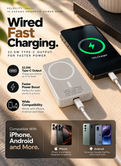 Velocity Plus 10,000mAh — 15W MagSafe Magnetic Wireless Power Bank
