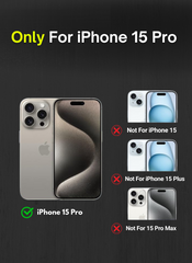 Santa Barbara Black Grey Camo Case for iPhone 15 Pro