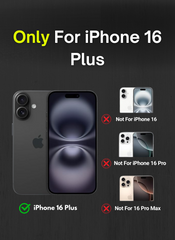 Black ChocoMania M&M Candy Case for iPhone 16 Plus