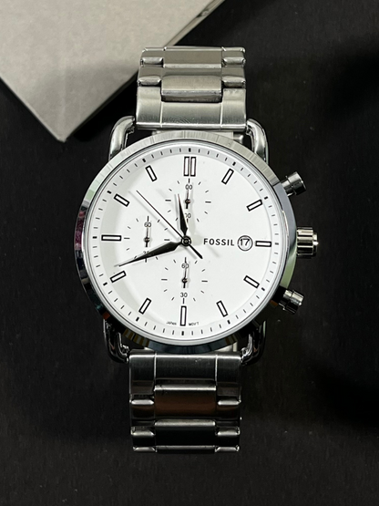 FOSSIL FS4681 Silver Metal Strap For Men